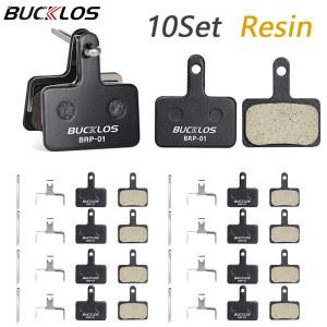 BUCKLOS 송진 자전거 패드 B01S B03S B05S 유압 디스크 브레이크 MT200 MT400 M485 M525 M355 용 로드 산악 10 세트