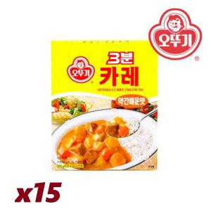 오뚜기 3분카레 약간매운맛200g x 15개/