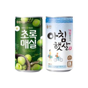 [무배] 초록매실 180ml 30캔 + 아침햇살 180ml 30캔 / 총 60캔