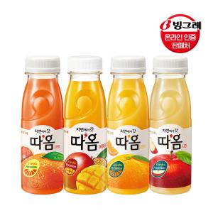 빙그레 자연에서 갓 따옴 주스 235ml 오렌지/자몽/사과/애플망고 20개