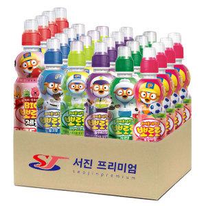 뽀로로 음료수 6종 360ml(제로 딸기맛) 235ml(밀크+사과+블루베리+복숭아+샤인머스캣) 총24개