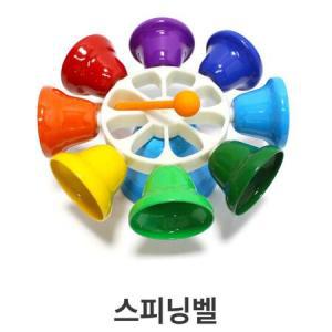 빙글빙글돌아가는 악기놀이 교구 종소리 실로폰 악기장난감 리듬놀이 교육완구 종음악