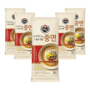 백설 중면, 900g, 5개