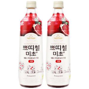 쁘띠첼 미초 석류 900ml x 2개 / 발효식초 과일발효식초 음료 홍초