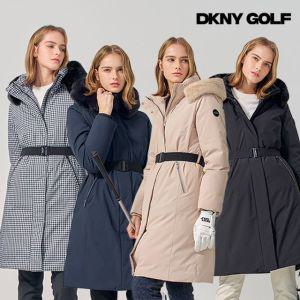 DKNY GOLF 24FW 여성 인퀼팅 덕다운 코트