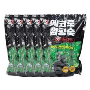 천연 캠핑용 업소용 바베큐 숯 구이용 고기 숯 700g x 5p 세트