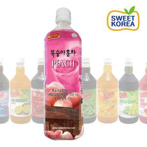 스위트코리아 복숭아 1000ml X 12개(1박스) 피치 액상음료 과일 원액