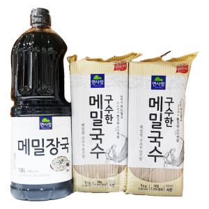 이거다 메밀장국 1.8L 1개 + 메밀국수 1kg 2개 세트