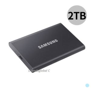 삼성전자 포터블 휴대 외장하드 SSD T7 2TB 그레이