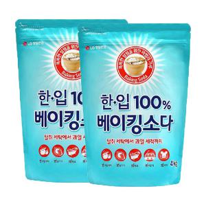 한입 100% 베이킹소다, 4kg, 2개