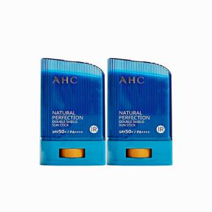 [무료배송] AHC 내추럴 퍼펙션 더블 쉴드 선스틱 14g (SPF50+) 파랑 2개