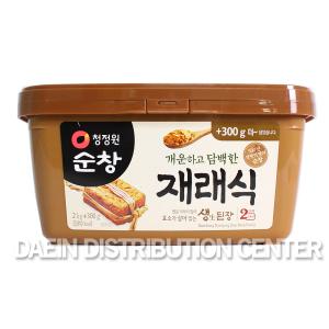 순창 재래식 생된장 2kg+300gX1개/조개멸치/된장/집/고깃집/미소/생/콩/제주보리