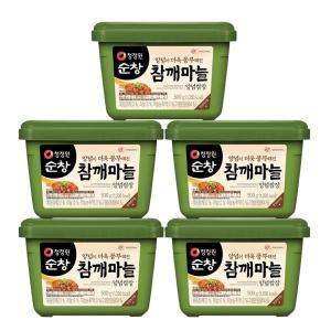 청정원 순창 참깨마늘 양념쌈장 500g 5개