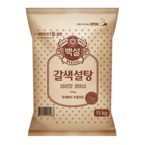 CJ제일제당 백설 갈색설탕 15kg 1개