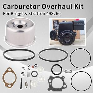카브레타 재건 수리 키트, Briggs & Stratton 492495 493762 498260 개스킷 다이어프램 수리 카브레타 키트