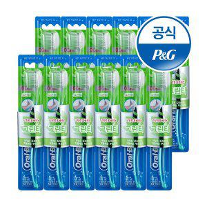 [오랄비][P&G] 오랄비 잇몸케어 고탄력 초미세모 그린티 칫솔 12입