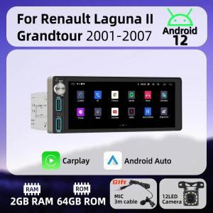 Wireless Carplay Autoradio 6.86 1 Din Radio Android Car Multimedia for Renault Laguna II Grandtour 2