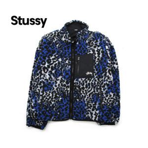 스투시 쉐르파 리버시블 자켓 (118529-BLUE LEOPARD)