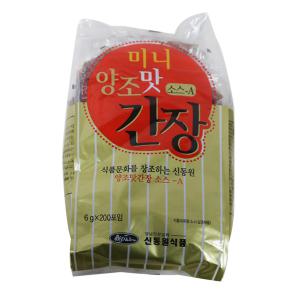 신동원식품 미니 양조맛간장소스-A일회용( 6g 200개입) 1개