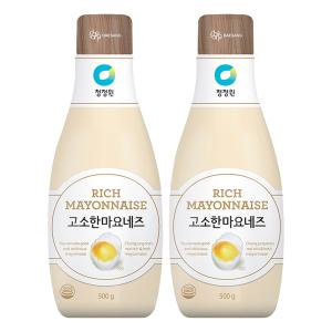 청정원 고소한 마요네즈, 500g, 2개