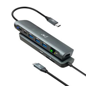 리와트 4~9in1 C타입 멀티허브 USB 3.0 HDMI 4K 미러링 맥북 썬더볼트 RM6