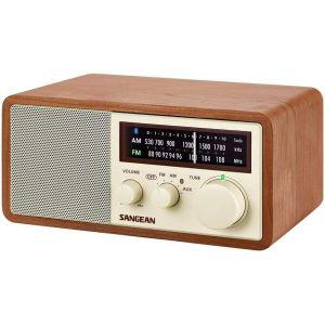 Sangean 산 WR-16 AM/FM 블루투스 원목 캐비닛 라디오 캠핑 오디오