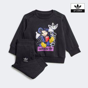 [아디다스키즈](강남점)[adidas kids] (085~100) 아디다스 x 디즈니 미키마우스 크루 세트 (IX6430)