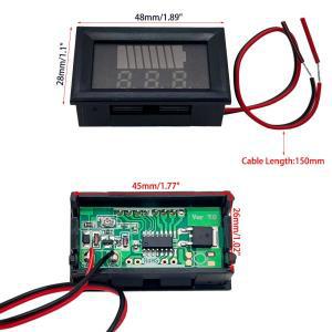 자동차 배터리 충전 레벨 표시기, 리튬 용량 측정기, LED 테스터 디스플레이 전압계, 12V, 36V, 72V