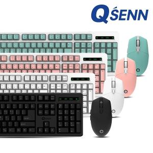 QSENN MK450 무선 키보드 마우스 세트 (핑크)