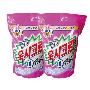 옥시크린 오투액션 분말 표백제 리필 1.5kg x 2개