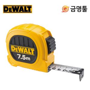 디월트 DWHT36334L 듀오 컴팩트 줄자 7.5M 25mm 양면 줄자 ABS 프레임