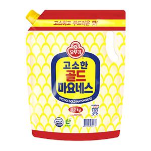 [롯데백화점]레인보우마켓 [오뚜기] 마요네즈 스파우트팩 3.2kg 대용량 업소용