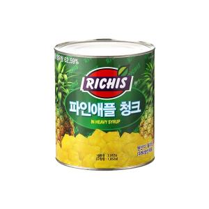 동서 리치스 파인애플 청크 3kg 1박스 6개