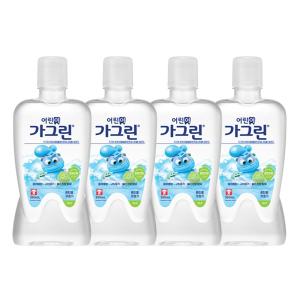 가그린 어린이 구강청결제, 청포도향, 380ml, 4개