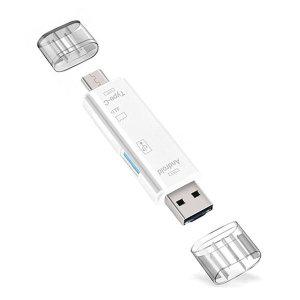 [기타]생활모음 멀티 카드리더기 5핀 C타입 USB (화이트) (WD1472E)