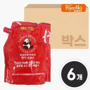 JW_이금기 팬더 굴소스 스파우트 2kg x (6개) / 1박스_업소용 대용량 중식 중국요리 볶음 팟타이