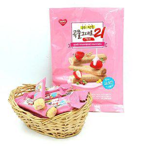 곡물그대로21 크리스피롤 딸기 150g x 4봉