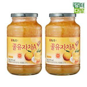 원플러스원 꿀유자차A 1kg 유자차 꿀유자차 유자차1kg 꿀유자차1kg 유자차대용량 유자액상차