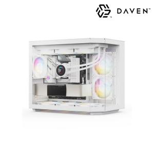 DAVEN AQUA EDGE 미니타워 PC케이스 (화이트)