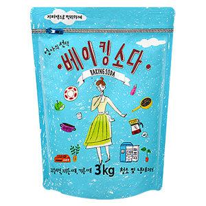 애경 엄마의선택 베이킹소다 세정제 3kg 1개