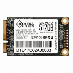 디오테라 VIVA 300S LITE mSATA 512GB SSD 3D낸드 TLC/영샵