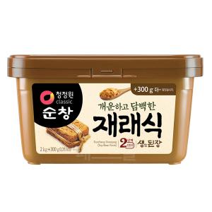 청정원 순창 재래식 생된장 2kg+300g