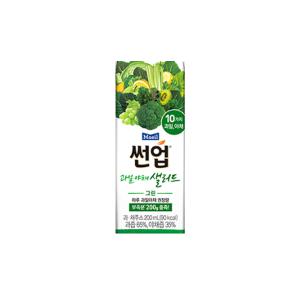 썬업 과일야채샐러드 그린 200ml 48팩 무료배송