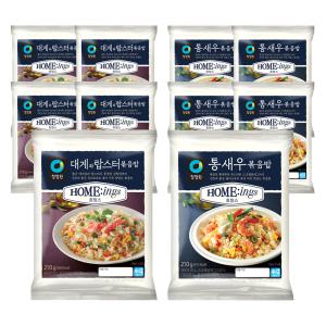 청정원 호밍스 대게와 랍스터 볶음밥, 210g, 5개 + 통새우볶음밥, 210g, 5개