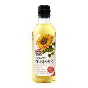 [CJ제일제당][본사배송] 백설 해바라기씨유 500ml X 6개