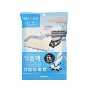 AndHouse 이불의류용 진공압축팩 2매입 90x86 계절옷정리 이불정리 옷정리 수납 공간 압축 진공팩 지퍼백