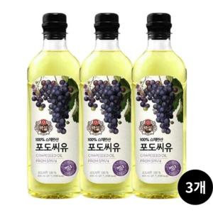 백설 포도씨유 900ml 3개