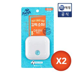 [에어후레쉬] 데옥스 현관용 방향소취제 코튼향 6ml x 2개