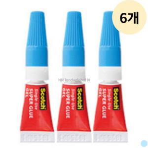 3M 일회용 순간접착제 액상 타입 간편접착 0.5g 18개