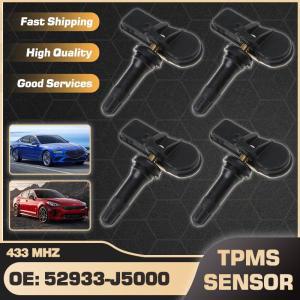 자동차 TPMS 타이어 압력 모니터 센서, 제네시스 G70 2018-2026, 기아 스팅어 CK 52933-J5000, 433 MHz 1/4